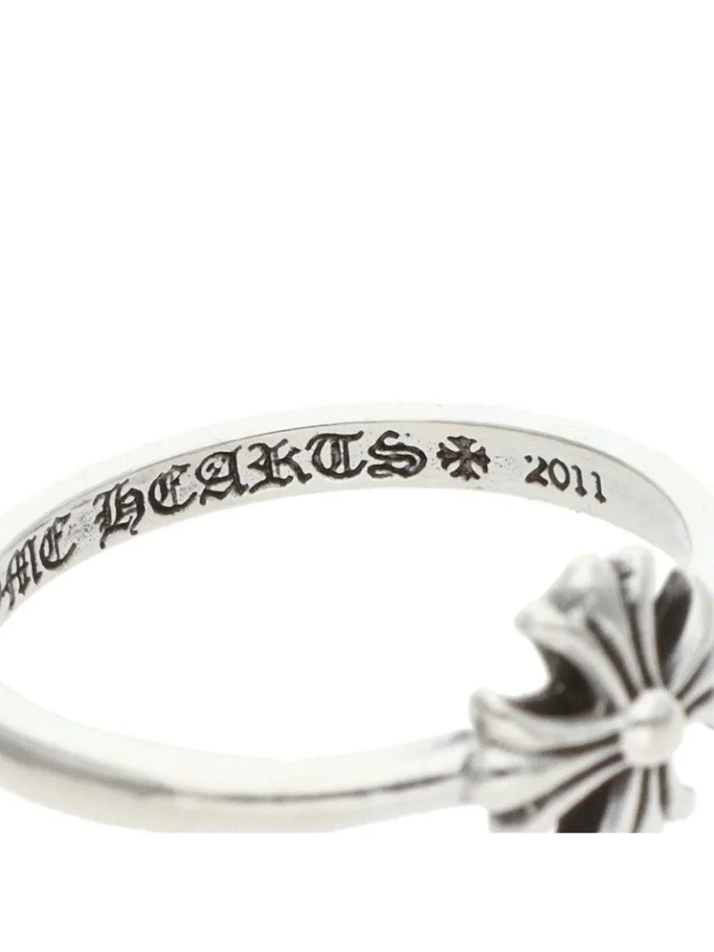 Chrome Hearts Bubblegum CH Pls Plus Silver Ring
